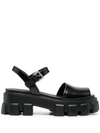 PRADA MONOLITH PLATFORM SANDALS