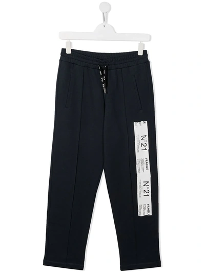 N°21 LOGO PRINT TRACK PANTS