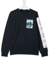 N°21 LOGO SLEEVE SWEATSHIRT