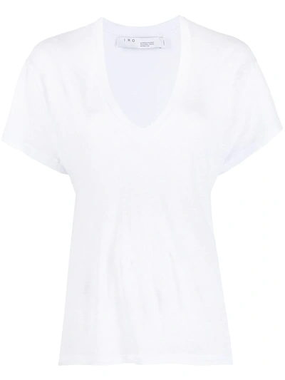 Iro Heloise T-shirt In White Linen