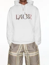 Oversized dior flowers hooded sweatshirt new arrivals