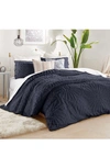 Peri Home Chenille Medallion 3-pc. Comforter Set, Full/queen In Indigo