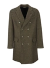 BRUNELLO CUCINELLI DOUBLE BREASTED COAT BROWN,11681161