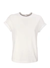 BRUNELLO CUCINELLI STRETCH COTTON JERSEY T-SHIRT WITH PRECIOUS FAUX-LAYERING,M0T18BD200 C159