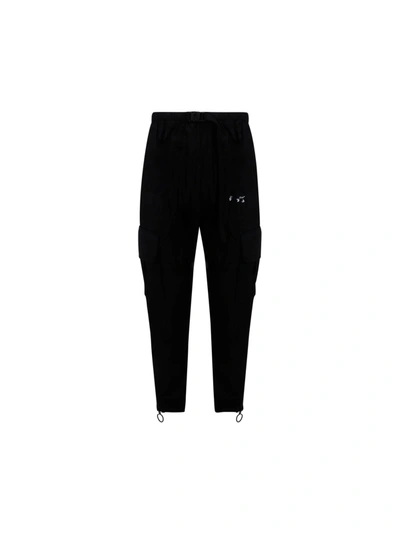 Off-white Trousers In Black/white
