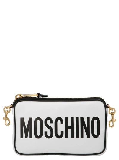 Moschino Shopping Bag In Fantasia Bianco