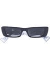 Gucci Gg0516s Rectangular-frame Sunglasses In Black