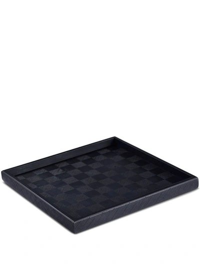 Zanat Kioko Serving Tray/chess Board (35cm) In Maple Black Stain
