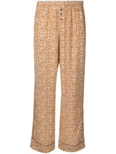 Love Stories Floral Pyjama Trousers In Neutrals