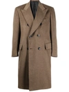 KITON CASHMERE DOUBLE BREASTED COAT