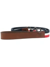 MONCLER STRIPED CLIP-FASTENING DOG LEAD