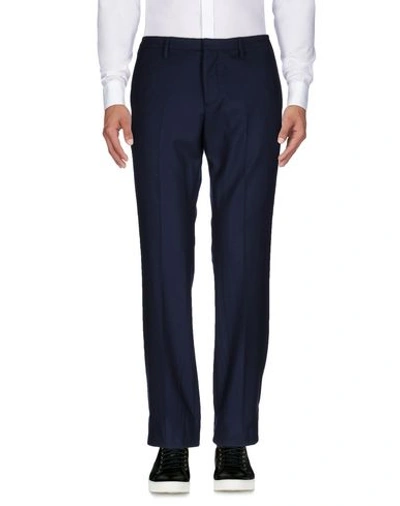 Gucci Bee Embroidered Classic Chinos In Blue