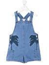 STELLA MCCARTNEY PALM TREE EMBROIDERED OVERALLS