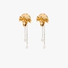 Sterling King Gold-plated Sylvia Crystal Drop Earrings In Gold