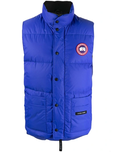 Canada Goose Freestyle Quilted Gilet In Blue