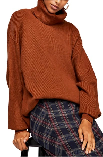 Free People Softly Structured Knit Tunic In Tobacco