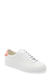 Givenchy Urban Street Low Top Sneaker In White/ Neon Pink