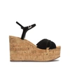 Schutz Women's Bellina Wedge Platform Sandals In Black