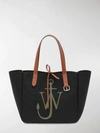 JW ANDERSON LOGO-EMBROIDERED TOTE BAG,15735984