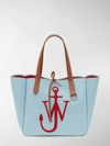 JW ANDERSON LOGO-EMBROIDERED TOTE BAG,15740618