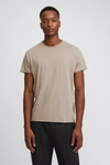 Filippa K Roll Neck Tee In Desert Taupe