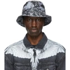 MARCELO BURLON COUNTY OF MILAN GREY & BLACK STARTER BLACK LABEL EDITION CROSS BUCKET HAT