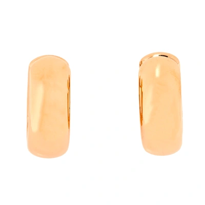 Pre-owned Pomellato Iconica 18k Rose Gold Hoop Earrings