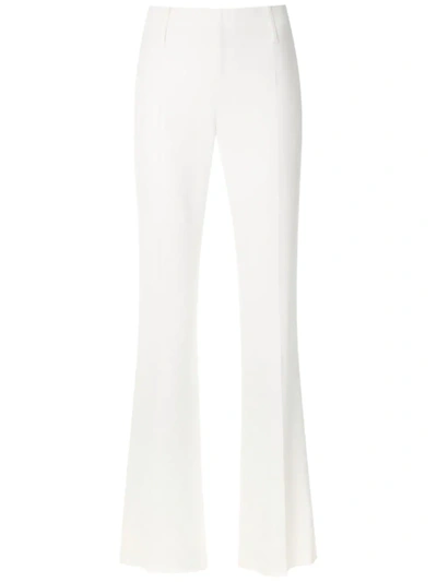 Emporio Armani Straight-leg Trousers In White