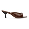 ABRA ABRA SSENSE 独家发售棕色 INOX PLATE 凉鞋