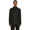 Valentino Sophisticated Wool Blend Jacket In 0no Nero
