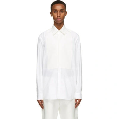 Valentino White Plastron Shirt
