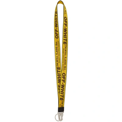 Off-white Yellow Classic Industrial Lanyard Keychain