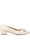 Ferragamo Bow-tie Shallow-mouthed High Heels