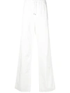 Valentino Straight-leg Drawstring Trousers In White