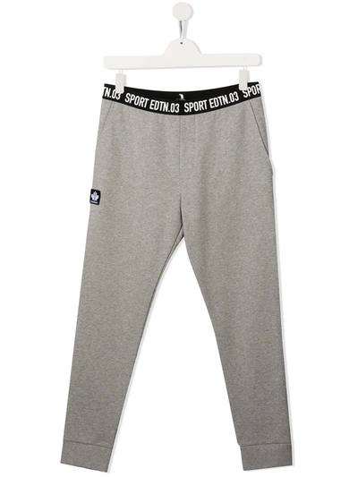 Dsquared2 Kids' Sports Edition-print Track Trousers In Grey