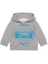 GUCCI GUCCI DISK-PRINT HOODIE