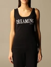 Alberta Ferretti Dreaming Printed Tank Top In Black