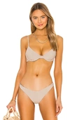 Beach Riot X Revolve Camilla Bikini Top In Tan