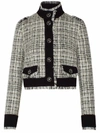 DOLCE & GABBANA IVORY CHECK BLAZER