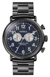 SHINOLA 'THE RUNWELL CHRONO' BRACELET WATCH, 47MM,S0120001117