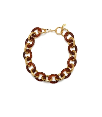 Lizzie Fortunato Mirrored Sea Necklace In Tortoise