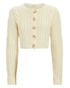 ANNA OCTOBER CROPPED CABLE KNIT CARDIGAN,060077805663