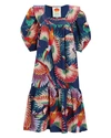 FARM RIO Toucan Printed Cotton Midi Dress,060067257458