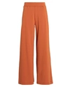 L Agence Campbell Stretch Cotton And Modal-blend Wide-leg Pants In Orange