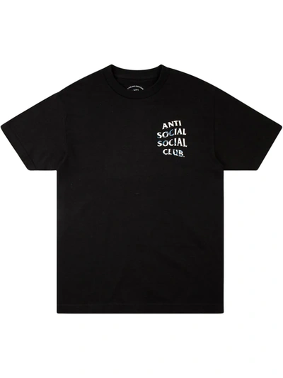 Anti Social Social Club Tonkotsu Print T-shirt In Black