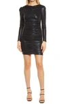 4TH & RECKLESS KIMBERLY SHIMMER LONG SLEEVE BODY-CON DRESS,4RLNST00042