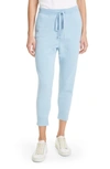 Nili Lotan Nolan Cropped Track Pants In Light Blue