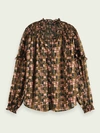 SCOTCH & SODA SHEER PRINT SHIRT,8719029318042