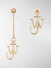 JW ANDERSON ASYMMETRIC ANCHOR EARRINGS,15780503