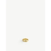 ALIGHIERI THE EDGE OF THE ABYSS 24CT GOLD-PLATED STERLING SILVER RING,R03695301